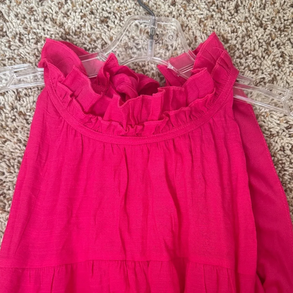 Aura Vibrant Pink A-Line Skirt - Picture 2 of 6